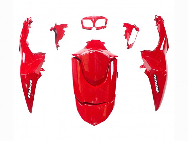 Kit Carena Moto Suzuki GSXR 1000 2009-2016 - Nero Lucido Rosso