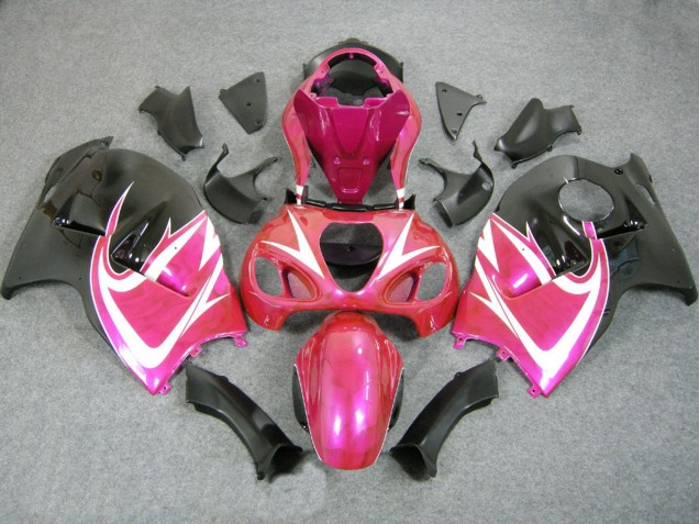 Carena Moto Suzuki GSXR 1300 Hayabusa 1996-2007 - Rosa Bianco Nero