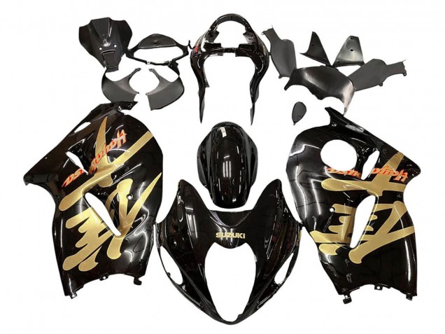 Carena Moto Suzuki GSXR 1300 Hayabusa 1996-2007 - Nero Lucido Oro Hayabusa