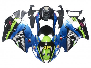 Carena Moto Suzuki GSXR 1300 Hayabusa 1996-2007 - Blu Verde Squalo 46 Fabbrica