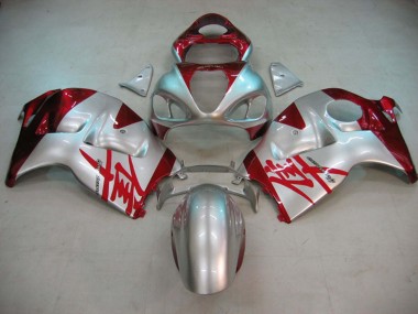 Carena Moto Suzuki GSXR 1300 Hayabusa 1996-2007 - Argento Rosso Hayabusa Fabbrica