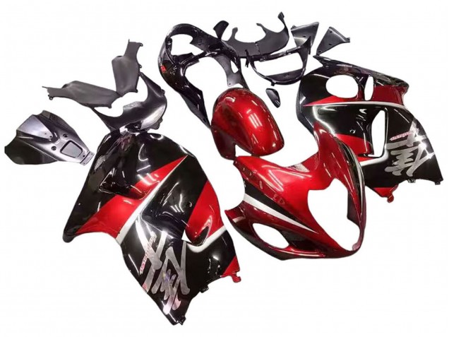 Carena Moto Suzuki GSXR 1300 Hayabusa 1996-2007 - Rosso Nero Lucido Hayabusa