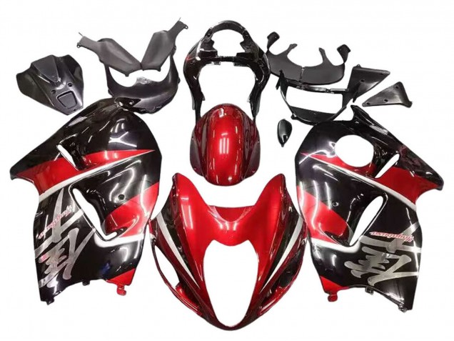 Carena Moto Suzuki GSXR 1300 Hayabusa 1996-2007 - Rosso Nero Lucido Hayabusa