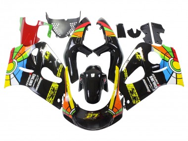 Carena Moto Suzuki GSXR 600 / GSXR 750 1996-2000 - Nero Multicolore 27 Fabbrica