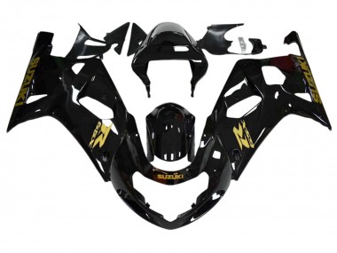 Carena Moto Suzuki GSXR 600 / GSXR 750 2001-2003 - Nero Lucido Oro Decal Fabbrica