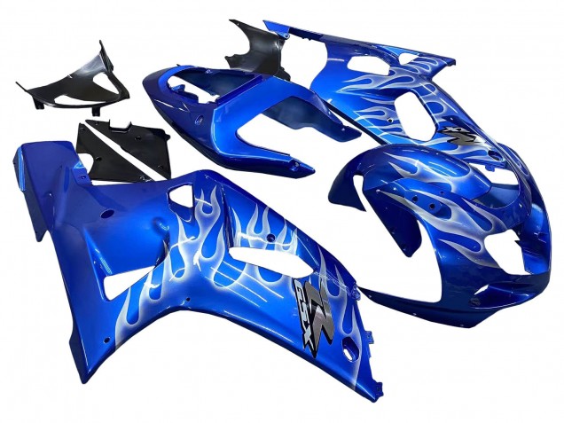 Carena Moto Suzuki GSXR 600 / GSXR 750 2001-2003 - Blu Bianco Fiamma