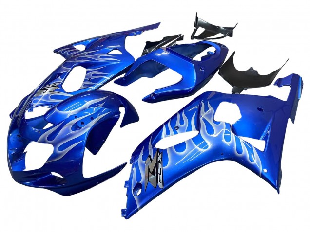 Carena Moto Suzuki GSXR 600 / GSXR 750 2001-2003 - Blu Bianco Fiamma