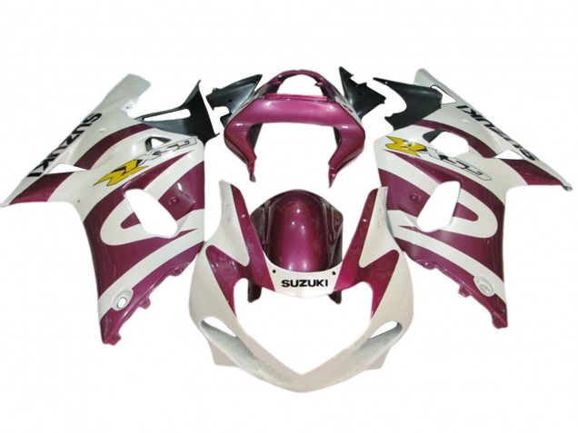 Carena Moto Suzuki GSXR 600 / GSXR 750 2001-2003 - Bianco Rosa Giallo