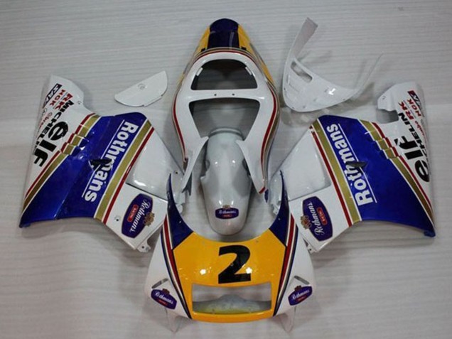 Carena Moto Honda NSR250R MC28 P4 1994-1996 - Bianco Blu Giallo Oro Rothmans Elf 2