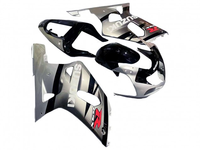 Carena Moto Suzuki GSXR 600 / GSXR 750 2001-2003 - Argento Nero Lucido Rosso