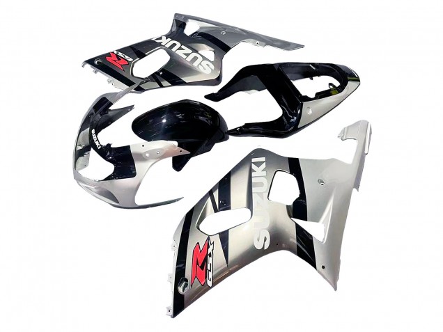 Carena Moto Suzuki GSXR 600 / GSXR 750 2001-2003 - Argento Nero Lucido Rosso