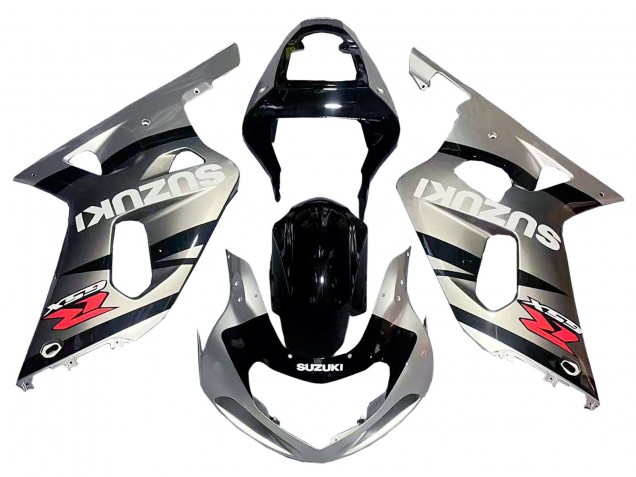 Carena Moto Suzuki GSXR 600 / GSXR 750 2001-2003 - Argento Nero Lucido Rosso