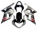 Carena Moto Suzuki GSXR 600 / GSXR 750 2001-2003 - Argento Nero Lucido Rosso