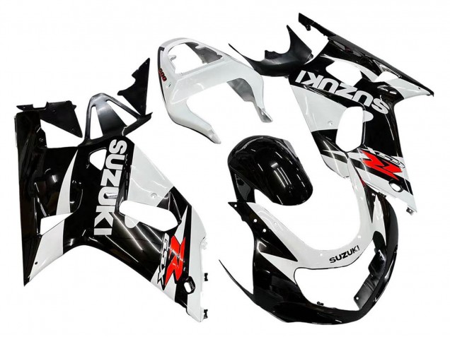 Carena Moto Suzuki GSXR 600 / GSXR 750 2001-2003 - Bianco Nero Lucido Rosso
