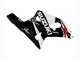 Carena Moto Suzuki GSXR 600 / GSXR 750 2001-2003 - Bianco Nero Lucido Rosso