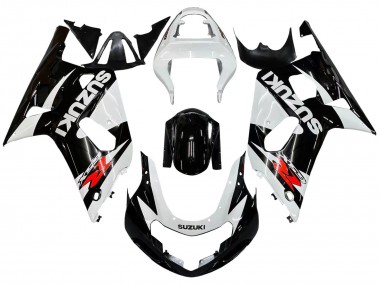 Carena Moto Suzuki GSXR 600 / GSXR 750 2001-2003 - Bianco Nero Lucido Rosso Fabbrica