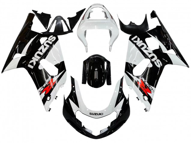 Carena Moto Suzuki GSXR 600 / GSXR 750 2001-2003 - Bianco Nero Lucido Rosso