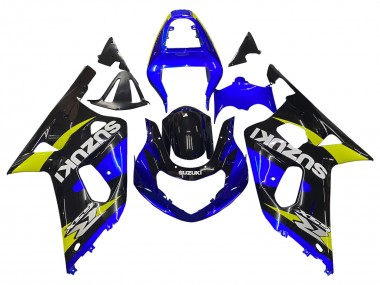 Carena Moto Suzuki GSXR 600 / GSXR 750 2001-2003 - Blu Giallo Nero Lucido Fabbrica
