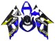 Carena Moto Suzuki GSXR 600 / GSXR 750 2001-2003 - Blu Giallo Nero Lucido