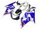 Carena Moto Suzuki GSXR 600 / GSXR 750 2001-2003 - Bianco Blu Nero Lucido Rosso