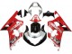 Carena Moto Suzuki GSXR 600 / GSXR 750 2001-2003 - Rosso Bianco Nero Lucido