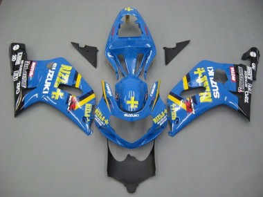 Carena Moto Suzuki GSXR 600 / GSXR 750 2001-2003 - Blu Giallo Nero Motul Rizla Fabbrica