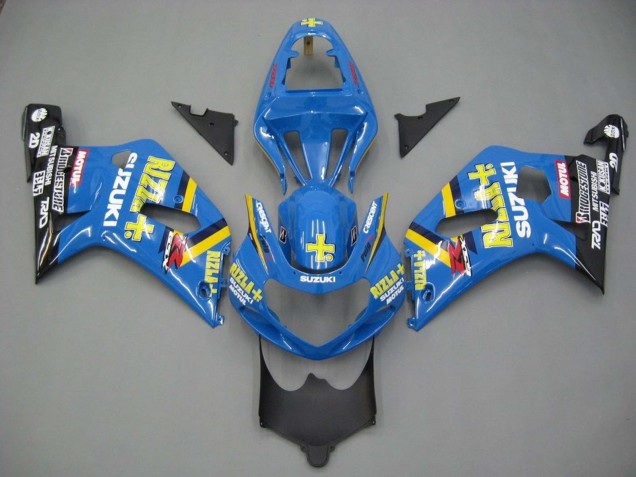 Carena Moto Suzuki GSXR 600 / GSXR 750 2001-2003 - Blu Giallo Nero Motul Rizla