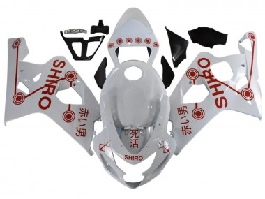 Carena Moto Suzuki GSXR 600 / GSXR 750 2001-2003 - Bianco Rosso Shiro Fabbrica