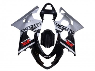 Carena Moto Suzuki GSXR 600 / GSXR 750 2001-2003 - Argento Nero Lucido Rosso Fabbrica