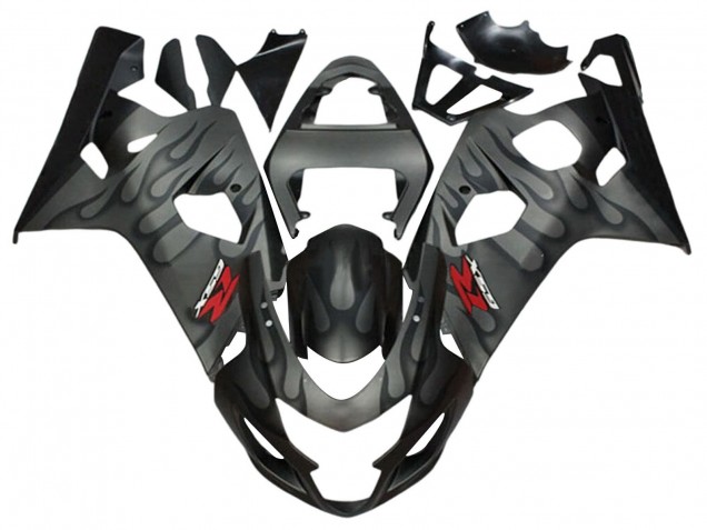 Carena Moto Suzuki GSXR 600 / GSXR 750 2004-2005 - Grigio Nero Fiamma