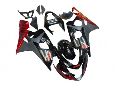 Carena Moto Suzuki GSXR 600 / GSXR 750 2004-2005 - Nero Grigio Rosso Fabbrica
