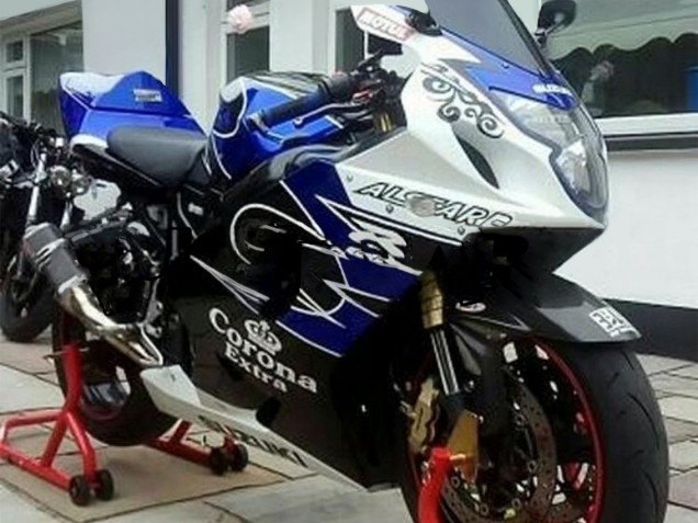 Carena Moto Suzuki GSXR 600 / GSXR 750 2004-2005 - Bianco Blu Nero Corona Motul
