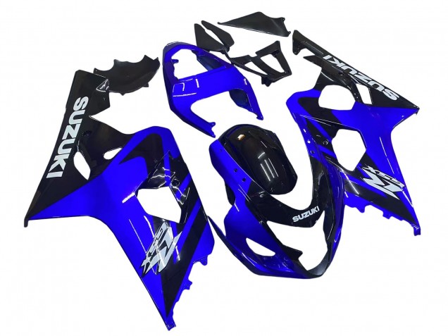 Carena Moto Suzuki GSXR 600 / GSXR 750 2004-2005 - Blu Nero Bianco Decal