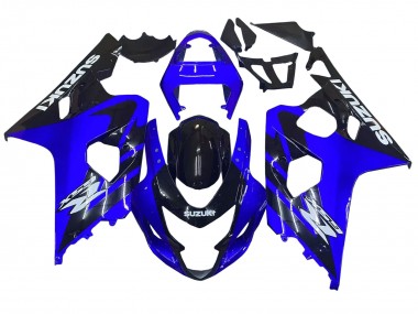 Carena Moto Suzuki GSXR 600 / GSXR 750 2004-2005 - Blu Nero Bianco Decal Fabbrica