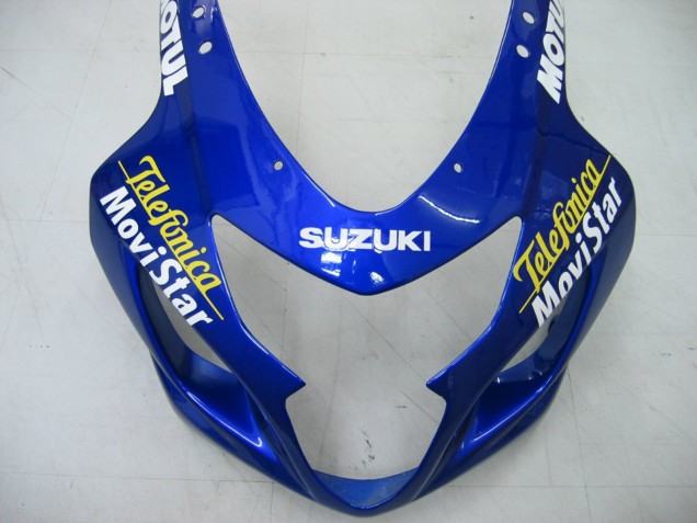 Carene Moto Suzuki GSXR 600 / GSXR 750 2004-2005 - Blu Bianco Giallo Verde Telefonica Motul MoviStar