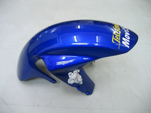 Carene Moto Suzuki GSXR 600 / GSXR 750 2004-2005 - Blu Bianco Giallo Verde Telefonica Motul MoviStar