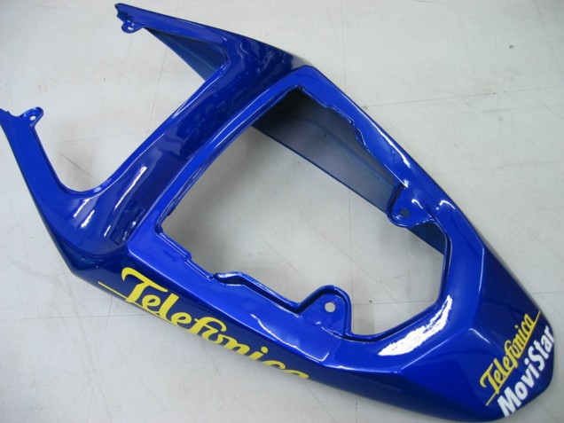 Carene Moto Suzuki GSXR 600 / GSXR 750 2004-2005 - Blu Bianco Giallo Verde Telefonica Motul MoviStar