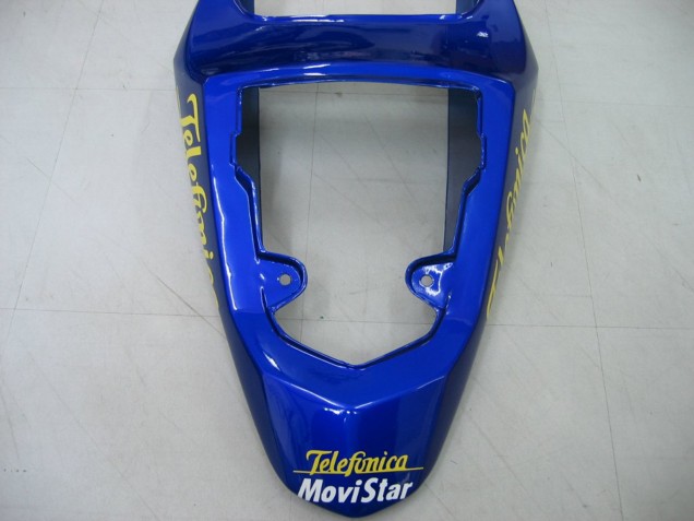 Carene Moto Suzuki GSXR 600 / GSXR 750 2004-2005 - Blu Bianco Giallo Verde Telefonica Motul MoviStar