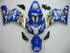 Carene Moto Suzuki GSXR 600 / GSXR 750 2004-2005 - Blu Bianco Giallo Verde Telefonica Motul MoviStar