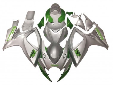 Carena Moto Suzuki GSXR 600 / GSXR 750 2006-2007 - Argento Verde Fabbrica
