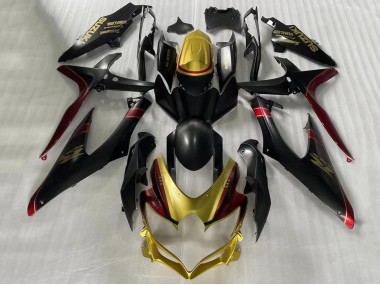 Carena Moto Suzuki GSXR 600 / GSXR 750 2006-2007 - Oro Nero Opaco Rosso Fabbrica