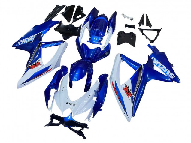 Kit Carena Moto Suzuki GSXR 600 / GSXR 750 2008-2010 - Blu Bianco Rosso