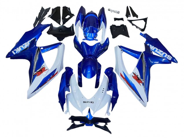 Kit Carena Moto Suzuki GSXR 600 / GSXR 750 2008-2010 - Blu Bianco Rosso
