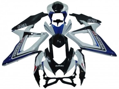 Carena Moto Suzuki GSXR 600 / GSXR 750 2008-2010 - Bianco Blu Nero Lucido Alstare Fabbrica