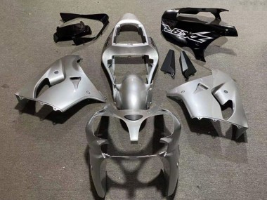 Carena Moto Kawasaki ZX9R 2002-2003 - Argento Nero Lucido Fabbrica