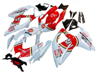 Carena Moto Suzuki GSXR 600 / GSXR 750 2008-2010 - Bianco Rosso Motul Lucky Strike Fabbrica