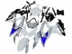 Carena Moto Suzuki GSXR 600 / GSXR 750 2008-2010 - Bianco Argento Blu Nero