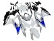 Carena Moto Suzuki GSXR 600 / GSXR 750 2008-2010 - Bianco Argento Blu Nero
