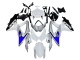 Carena Moto Suzuki GSXR 600 / GSXR 750 2008-2010 - Bianco Argento Blu Nero