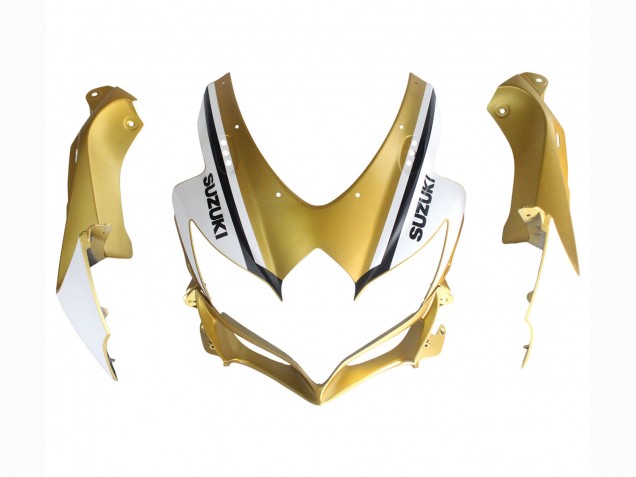 Carena Moto Suzuki GSXR 600 / GSXR 750 2008-2010 - Nero Opaco Bianco Oro
